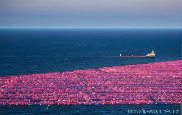 해양 쓰레기 수거 시스템 - **Prompt for AI-powered Automatic Collection Ships:**
    "A sleek, futuristic, autonomous ocean cle...