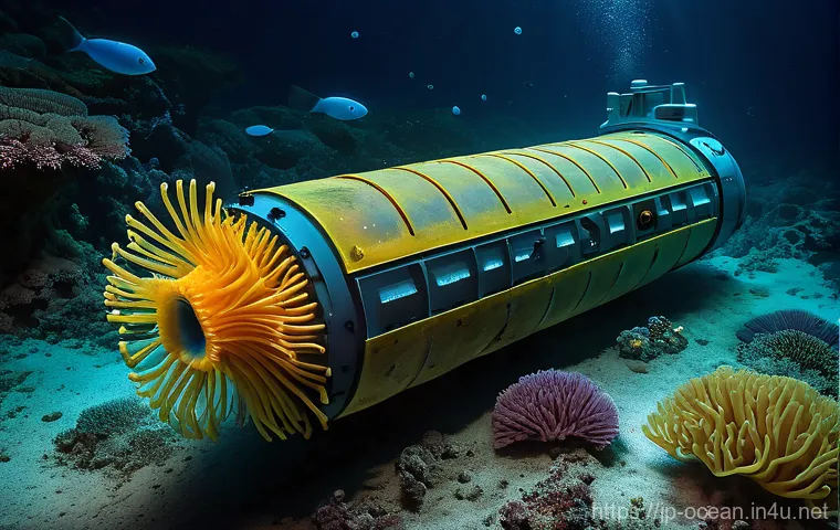 해양 연구소 및 기관 - Prompt 1: Deep-Sea Exploration and Bioluminescent Wonders**